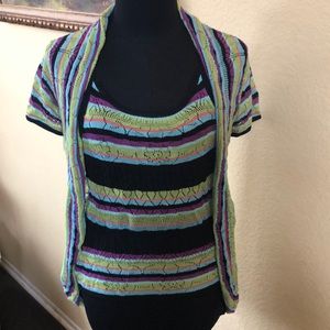 Missoni Foulard Sz 6 Knit Twinset